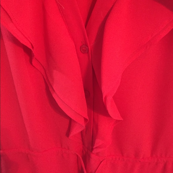 H&M mini ruffle red dress - Picture 8 of 10